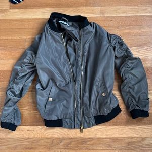 Green bomber jacket